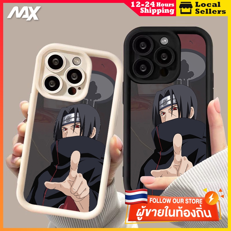 เคสไอโฟน11 เคสโทรศัพท์มือถือ ลายนารูโตะ พร้อมเลนส์กล้อง สําหรับ iPhone 6 7P 8 XS XR 11 12 13 14 15 Pro Plus Max