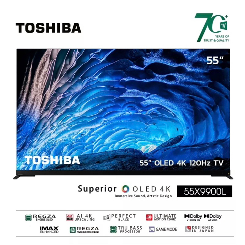 โอแอลอีดีทีวี 55 นิ้ว TOSHIBA (4K, VIDAA) 55X9900LP