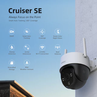 IMOU กล้องวงจรปิด ภายนอก รุ่น Cruiser SE+ ความชัด 3MP-5MP พูดคุยโต้ตอบได้ มีระบบAIตรวจจับพื้นที่ สี24ชัวโมง ประกัน 2 ปี-