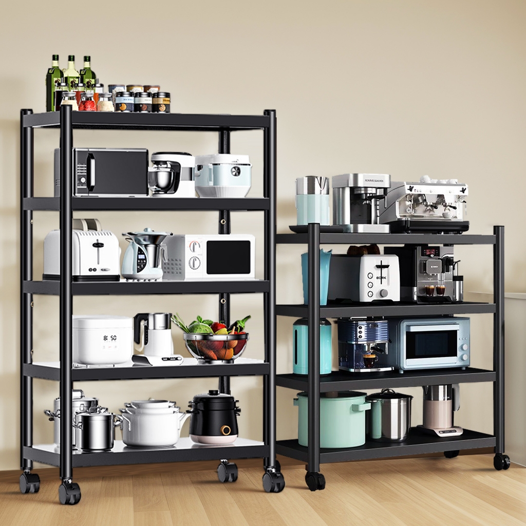 โครงโลหะทั้งหมดหนา 3/4/5 ชั้น รับน้ำหนักได้ 400 กก Shelf และปรับได้ ชั้นวางของในครัว PlumPup