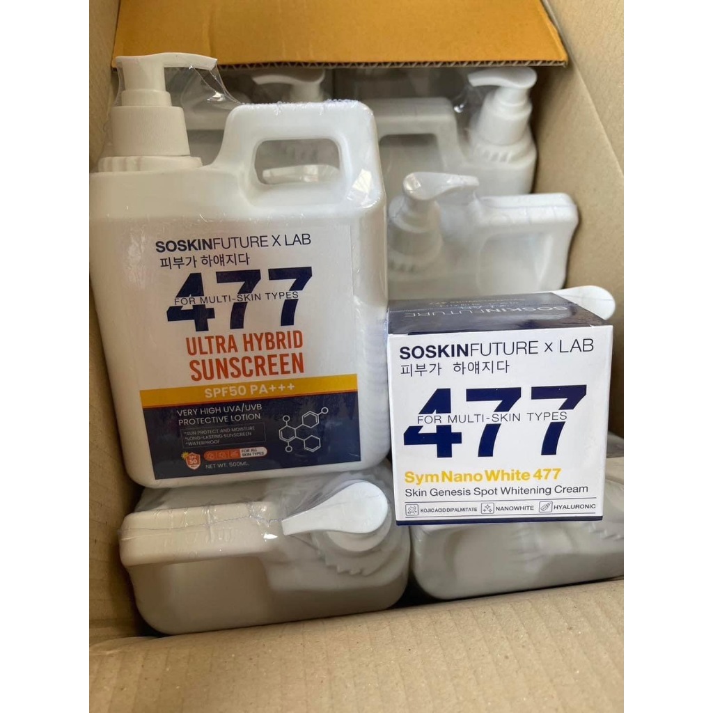477ครีมกันแดดถัง SPF50PA+++ SOSKIN Future x Lab 477