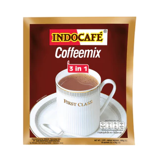 แพ็คคู่สุดคุ้ม [2 ถุง 60 ซอง] อินโดคาเฟ่ กาแฟปรุงสำเร็จ 3อิน1 ขนาด 30 ซอง