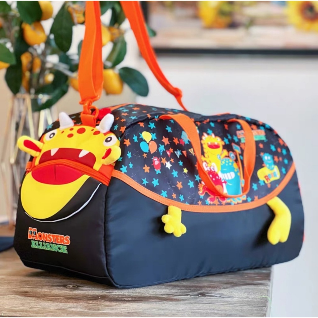 JGY - VEST กระเป๋าเดินทาง  ทรงหมอนสะพายข้าง สไตล์ smiggle ราคาเบาๆ ลายน่ารักๆ