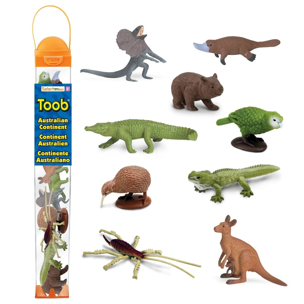 Safari Ltd. : SFR102489 โมเดลสัตว์ออสเตรเลีย Australian Continent TOOB®