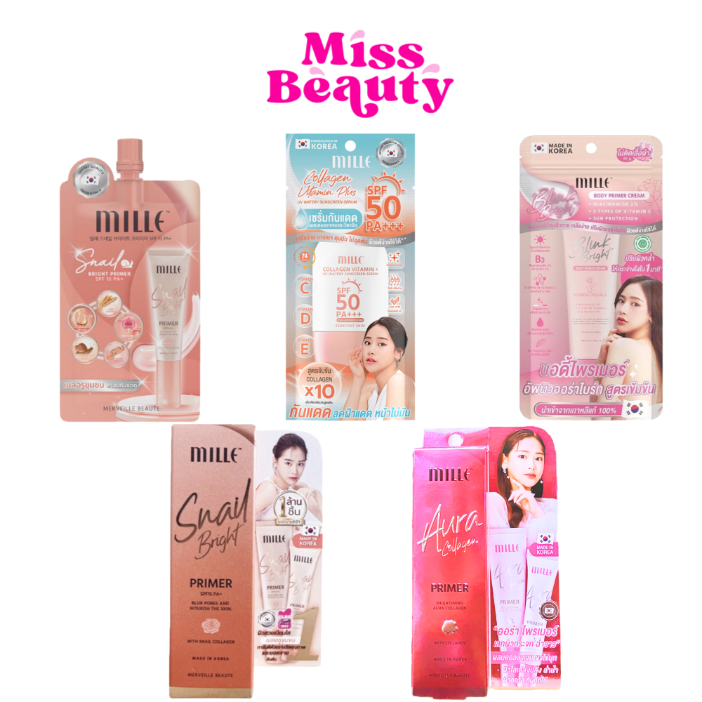 Mille Snail Bright Primer มิลเล่ สเนล ไบรท์ ไพร์เมอร์ SPF15 PA++