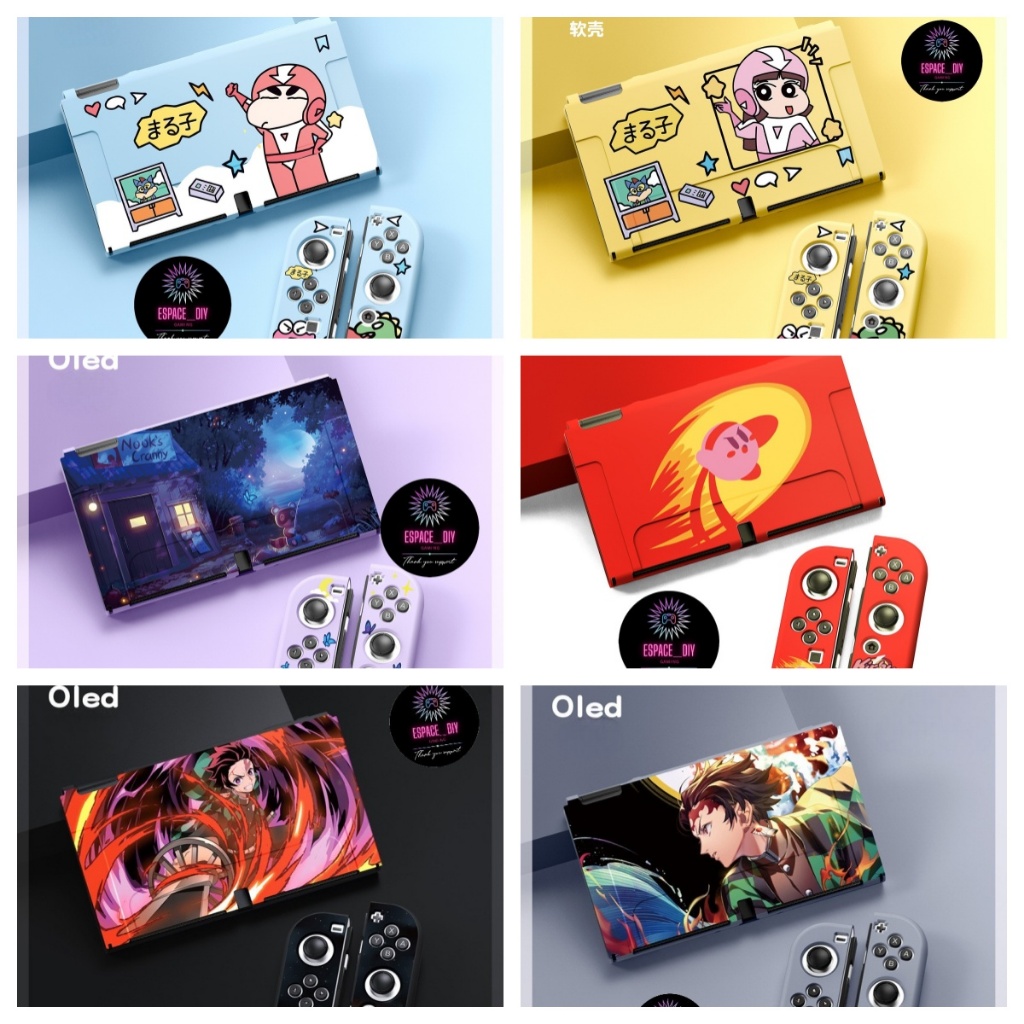 เคส Nintendo Switch OLED TPU/PC พิมพ์ลายคมชัด ไม่ย้วย For Nintendo Switch OLED