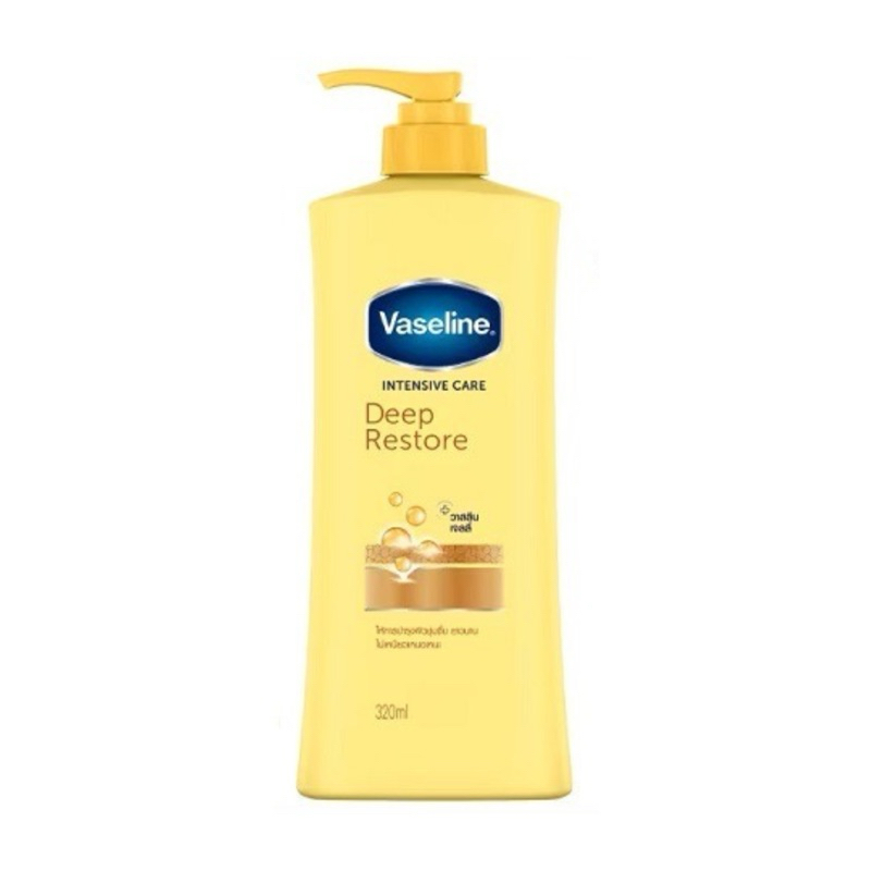 Vaseline วาสลีน อินเทนซีฟ แคร์ ดีพ รีสโตร์ โลชั่น 480 มล. 1แถม1 สีเหลือง