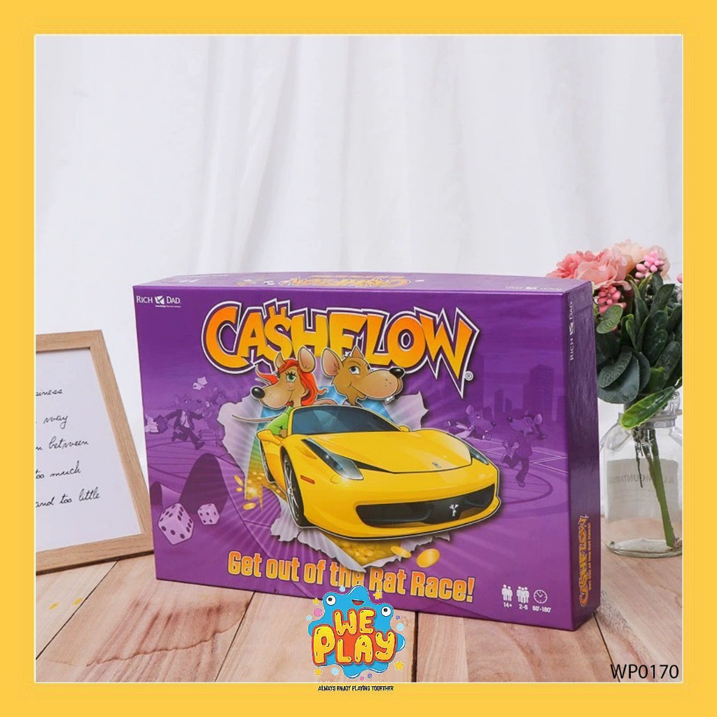 WE PLAY พร้อมส่ง Cashflow (ver. อังกฤษ) บอร์ดเกม วัยรุ่น เล่นในงานปาร์ตี้ เกมสนุก ฝึกสมอง ภาคภาษาอังกฤษ