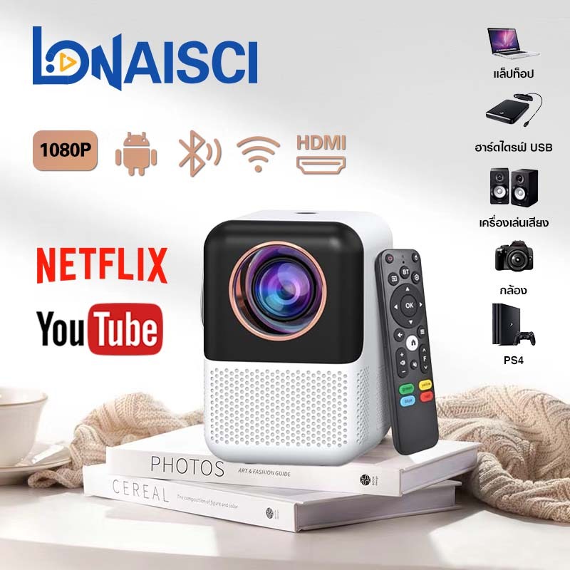 Mini Projector For Phone HDMI Android lonaisci Wireless Home Theater Murah Portable Android Smart Projektor Wireless