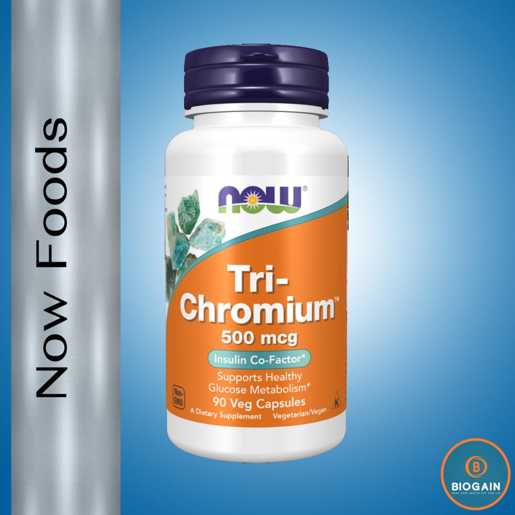 NOW Foods Tri-Chromium 500 mcg with Cinnamon 250 mg. / 90 Veg. Caps.