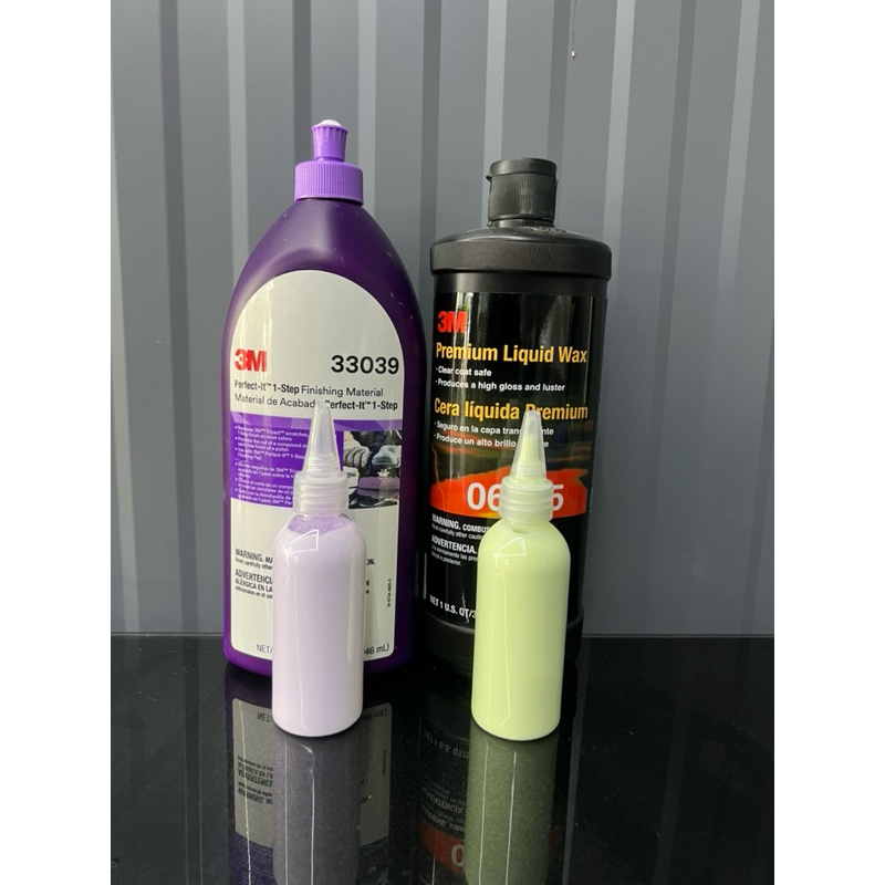 3M น้ำยาขัดสี 33039 ขัด one step finishing ขั้นตอนเดียวจบ/06005 พรี่เมี่ยมแว็ค น้ำยาเคลือบสีจบงาน ขน