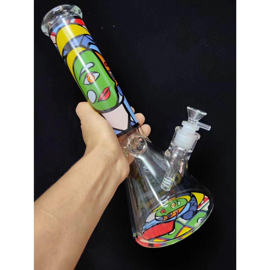 บ้องแก้วใหญ่ 35CM หลอดแก้ว 14CM หนา 7MM พร้อมส่งจากไทย galss bong อุปกรณ์ครบชุดไม่ต้องซื้อเพิ่ม (บ้อง+หลอด+คัพ)