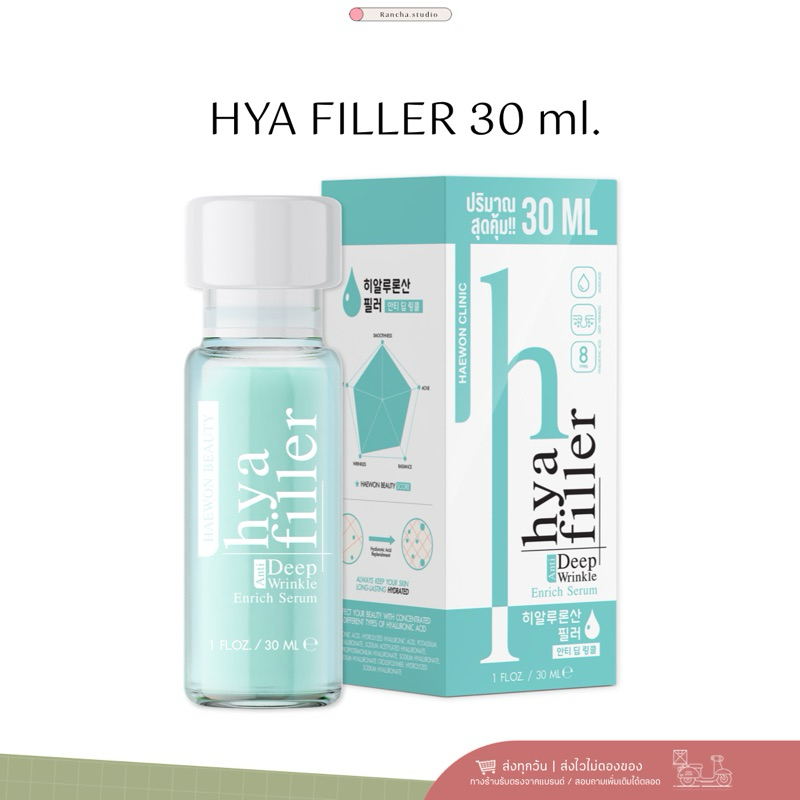 ขนาด 30 ml. Haewon Hya Filler แฮวอนไฮยา ฟิลเลอร์แบบทา เซรั่มแฮวอน ไฮยาฟิลเลอร์