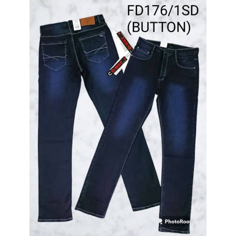 FD176/1SDกางเกงขาเดฟยีนส์ยืด