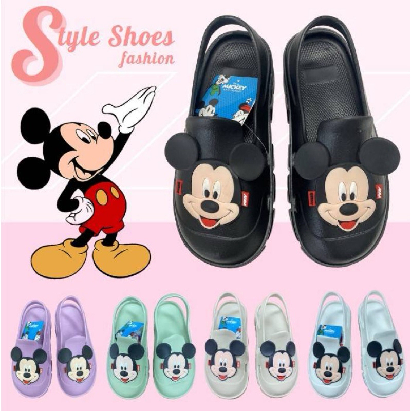 Style shoes (MK28)รองเท้ายางมิ๊กกี้เมาส์ (ลิขสิทธิแท้)