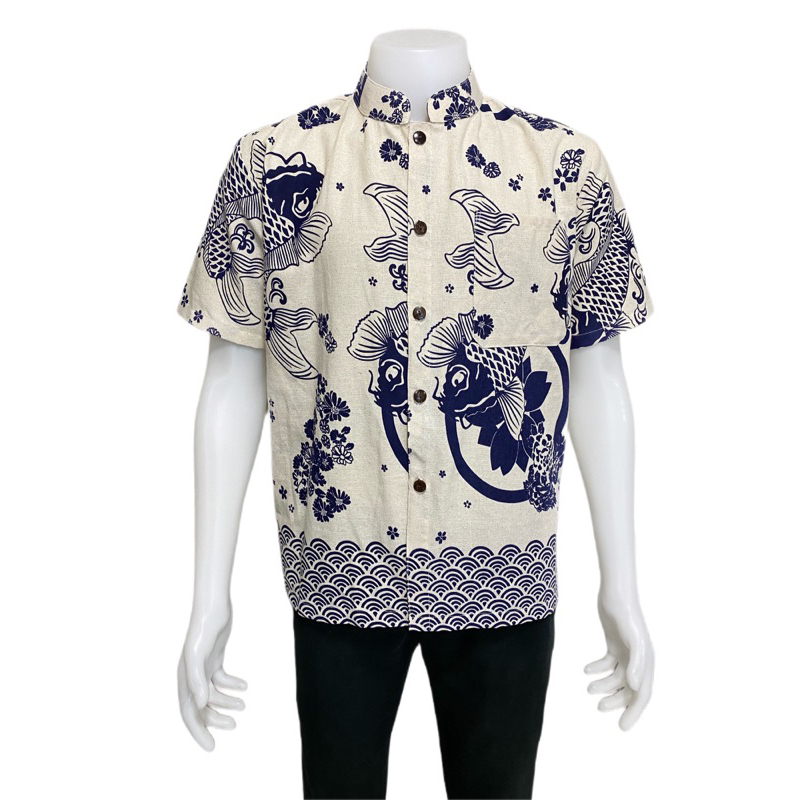 เสื้อพื้นเมืองผู้ชายลายปลา