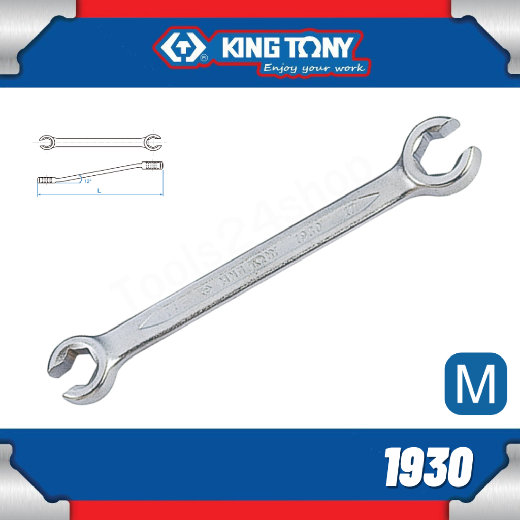 KING TONY ประแจแหวนผ่า 6/12 เหลี่ยม ขนาด 8 x 10 - 30 x 32 mm. No.1930/1931