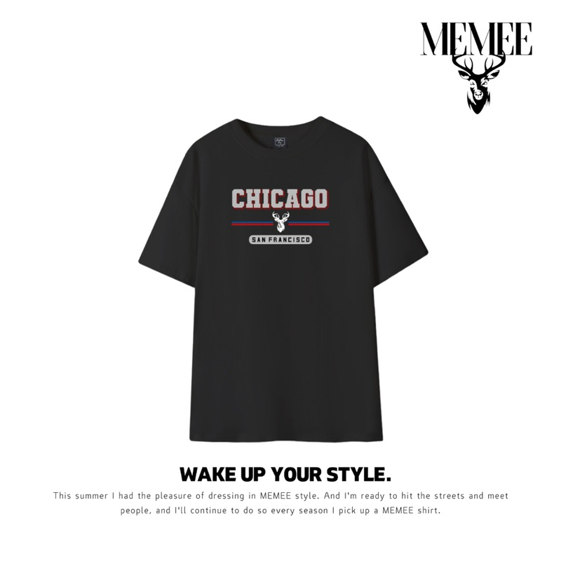 (สินค้ามาใหม่)MEMEE COTTON USA ผ้าหนานิ่ม ทรงสวยS-3XL (CHICAGO)