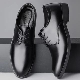รองเท้าคัชชูหนังขัดมันชาย สีดำ Footniks พื้นเย็บส้นมีรองพื้น รุ่นสุดฮิต รุ่น 12-0001 / 12-0002