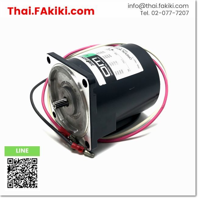(C)Used, 3IK15GN-AW INDUCTION MOTOR, สเปค AC100V 50Hz 15W, Dimension 70mm, ORIENTAL MOTOR (66-006-21