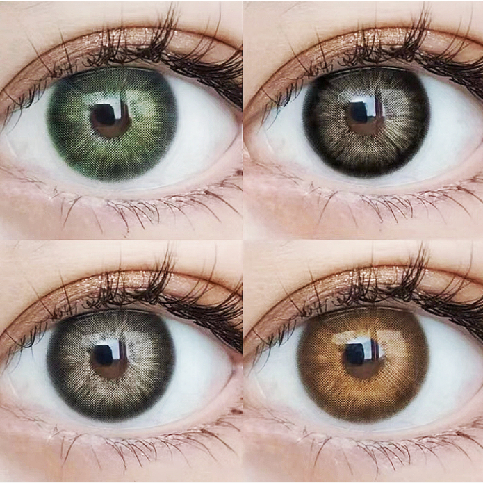 【COD】Midroo ถูกชัวร์ ค่าสายตาสั้น Fashion Lens Pattaya Black/Grey -14.2mm