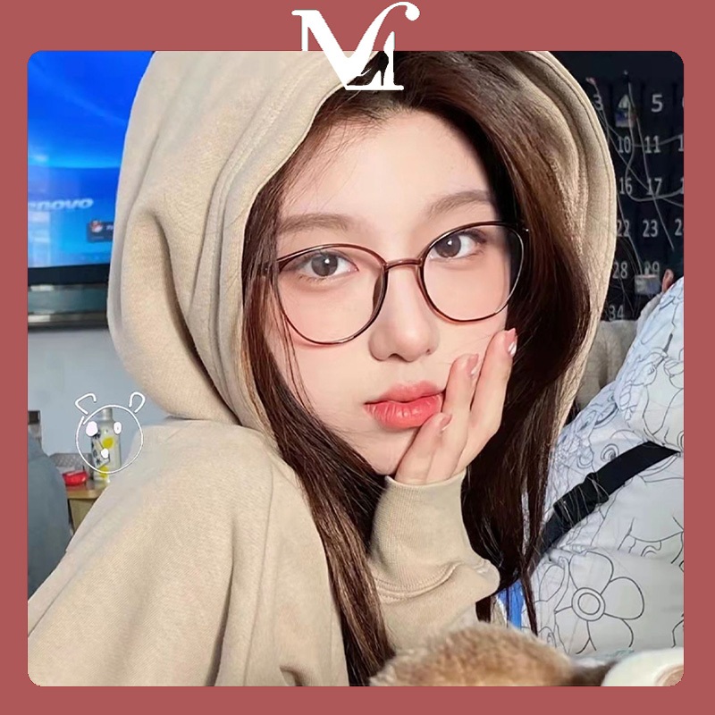 MOYENNE แว่นตาแฟชั่นสีใหม่สไตล์เรโทร ทรงฮิต แฟชั่นอินเทรนด์ คุณภาพสูง มีหลายสีให้เลือก