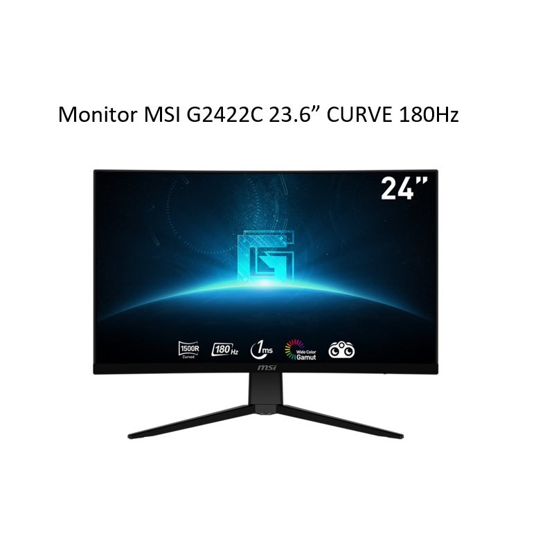 MONITOR MSI G2422C 23.6" CURVED 180Hz (รับประกัน3ปี)