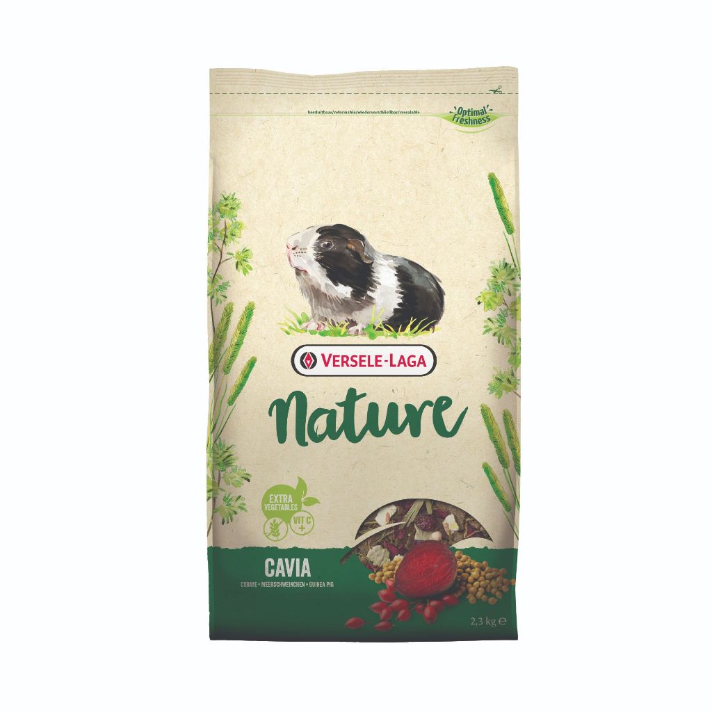 อาหารหนูแก๊สบี้ เนเจอร์ คาเวีย Versele-Laga Nature Cavia ผักสด ผลไม้และสมุนไพร 2.3กก.