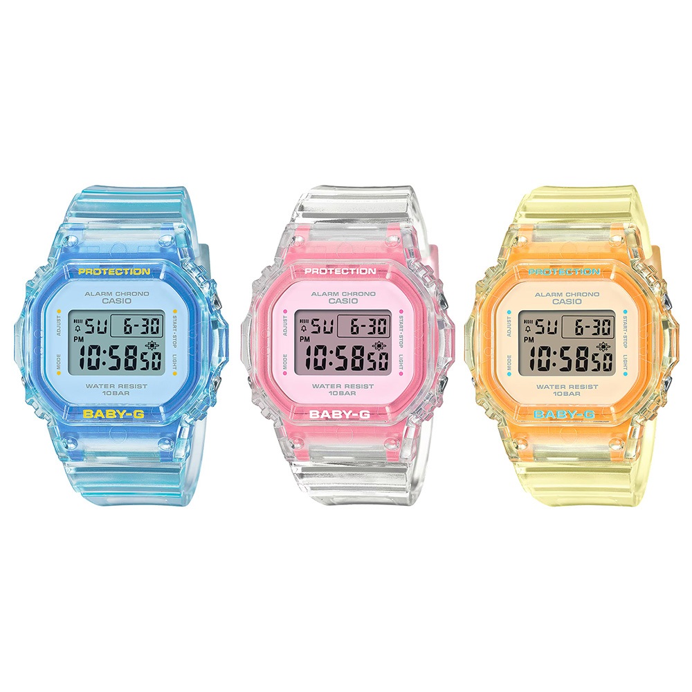 Casio Baby-G นาฬิกาข้อมือผู้หญิง สายเรซิน รุ่น BGD-565SJ(BGD-565SJ-9,BGD-565SJ-7,BGD-565SJ-2)