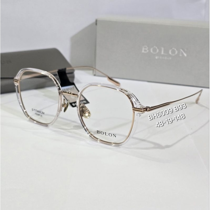 กรอบสายตา Bolon วัสดุ B-titanium เบายืดหยุ่นแฟชั่นสวยๆ พร้อมเลนส์ตัดแสงสีฟ้าคุณภาพสูง