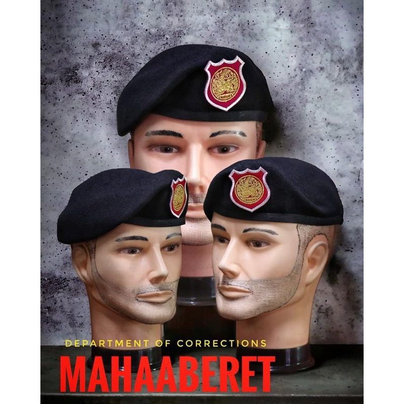 [แถมฟรีตราหมวก] เบเร่ต์จัดทรงกรมราชทัณฑ์ ผู้คุม