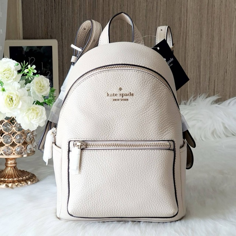 💚แท้💯 พร้อมส่ง💚 🌟Kate Spade KB650🌟 Leila Pebbled Leather Mini Dome Backpack เป้สะพายหลัง