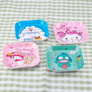 พร้อมส่ง💕 ชามเมลามีน (5นิ้ว) กลม/เหลี่ยม จานลายการ์ตูน จานชามเด็ก ใส่ขนม ผลไม้ ของว่าง | Bluerubystore