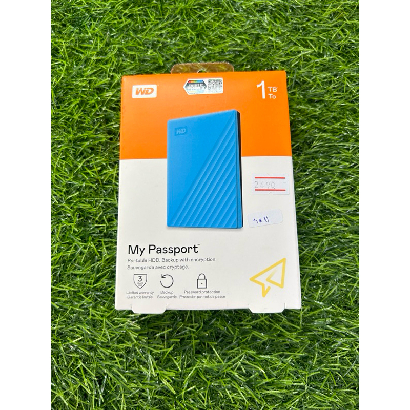 Harddisk external ขนาดความจุ 1 TB ยี่ห้อ WD