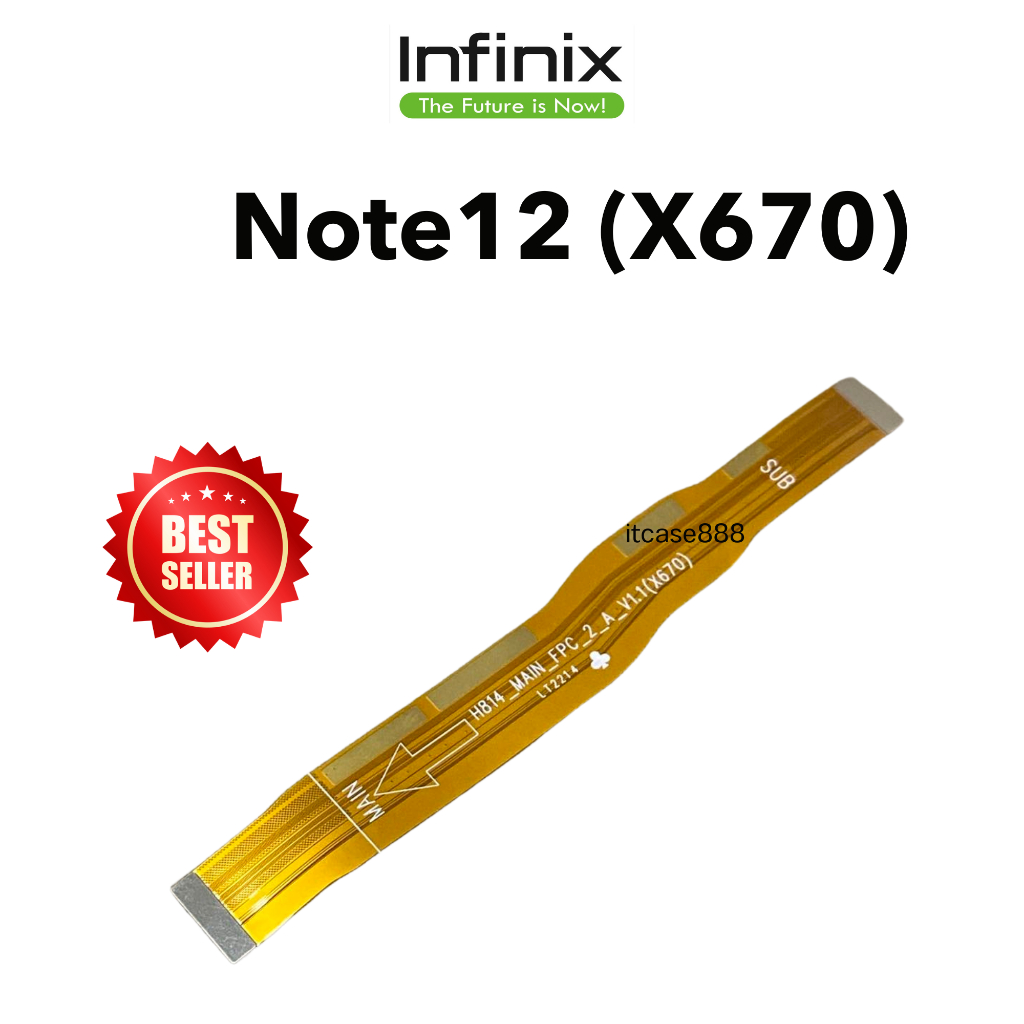 แพรต่อบอร์ด Infinix Note12 (X670)  สายแพร อะไหล่โทรศัพท์ มือถือ Note12 (X670) งานแท้ศูนย์