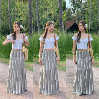 เสื้อครอปแขนตุ๊กตา Cara crop top