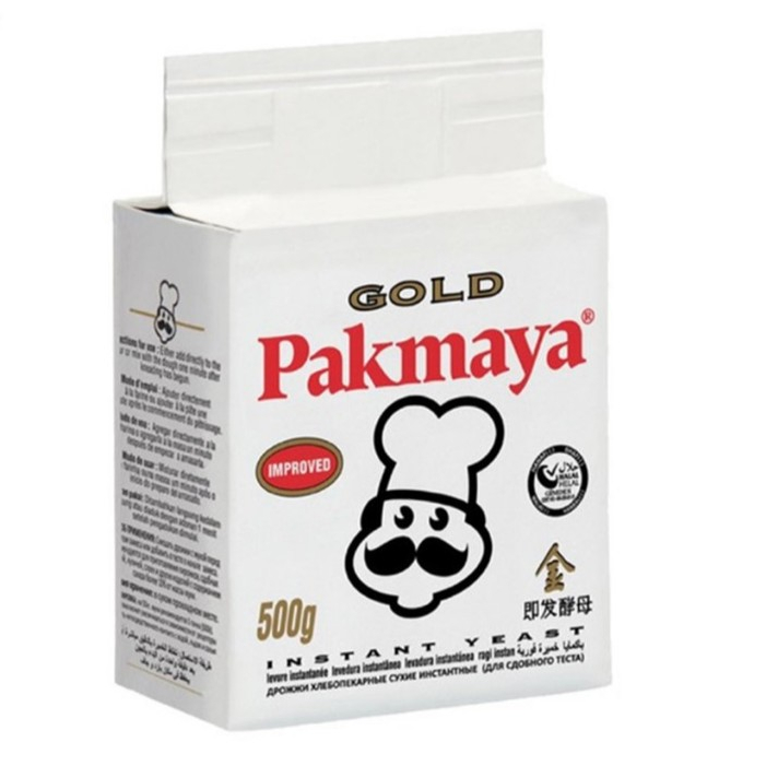 Pakmaya Instant Teast Yeast Gold 500g. พัดมายา ยีสต์ผงสีทอง