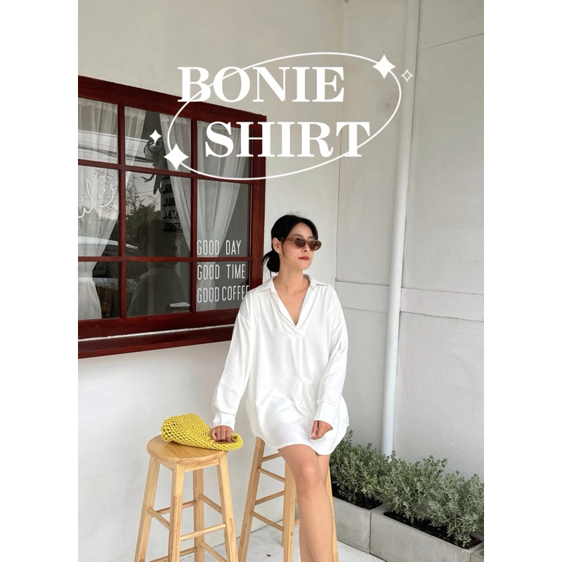 19JAN.STUDIO : BONIE SHIRT ✨พร้อมส่งแล้วค่า เสื้อเชิ้ตทรงโอเวอร์ไซส์ ผ้าไหมเกาหลี