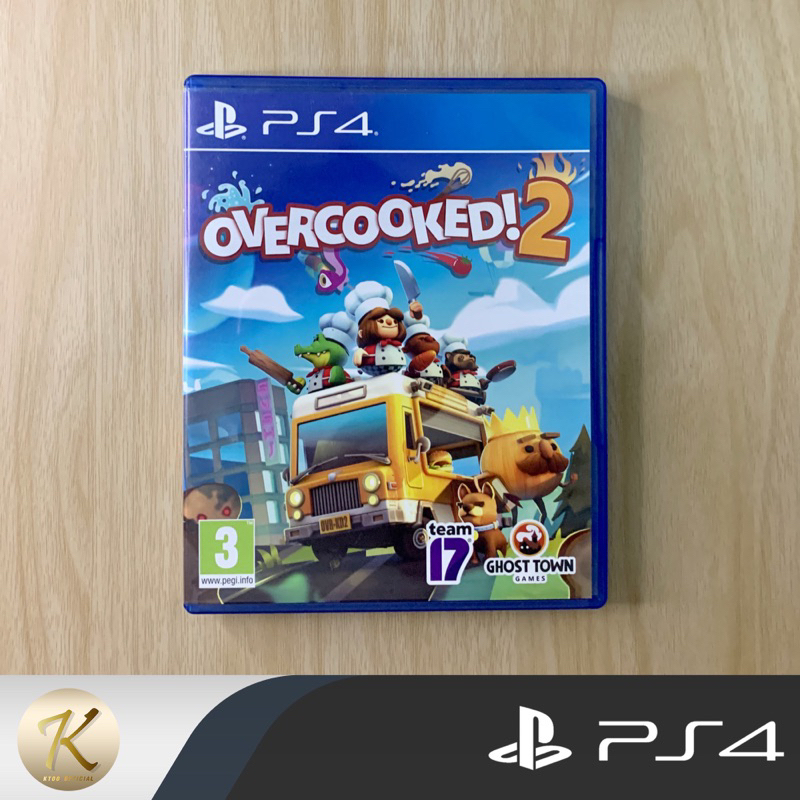 แผ่นเกมส์ PS4 : Overcooked 2  มือ2 📍[เล่นได้ 1-4 คน]  พร้อมส่ง!!!