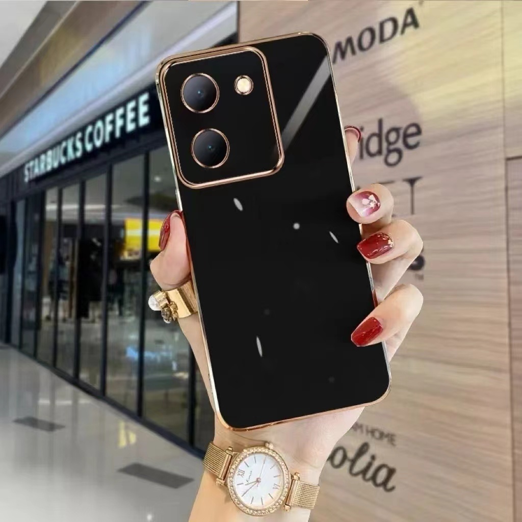 เคสโทรศัพท์ Vivo Y18 Y03 Y28S Y03T Y36 Y36 5G Y27S Y27 5G เคส ขอบตรง ป้องกันเลนส