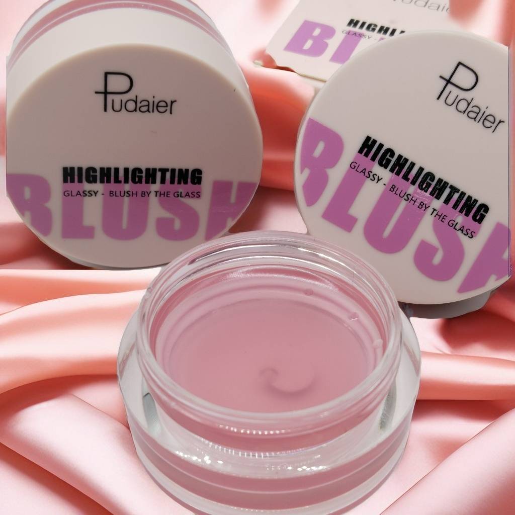 Pudaier บลัชออนโปร่งใส บลัชออน เปลี่ยนสีตามอุณหภูมิ Clear Blush เนื้อดี สีสวย ติดทนนาน กันน้ำ กันเหงื่อ ปริมาณ 10 g.