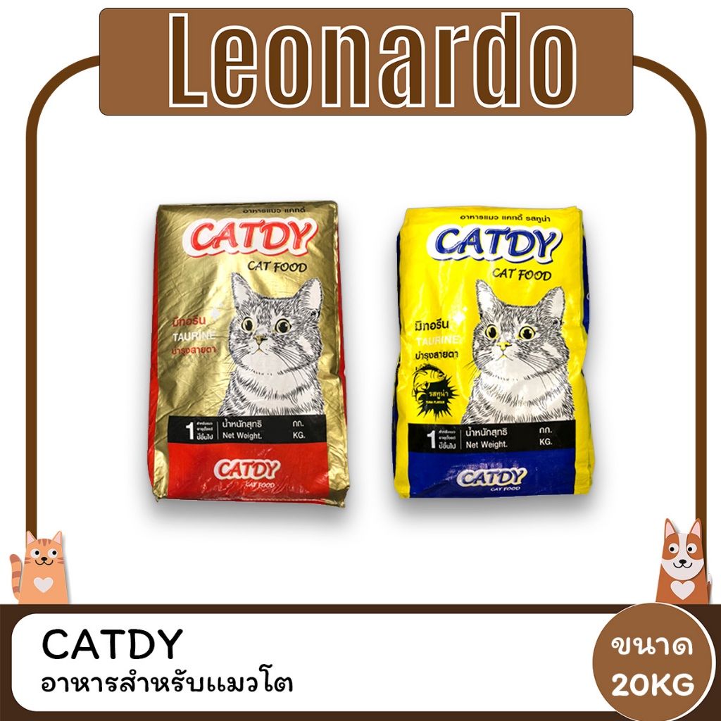 CATDY CAT FOOD อาหรสำหรับแมวโต ขนาด 20 KG