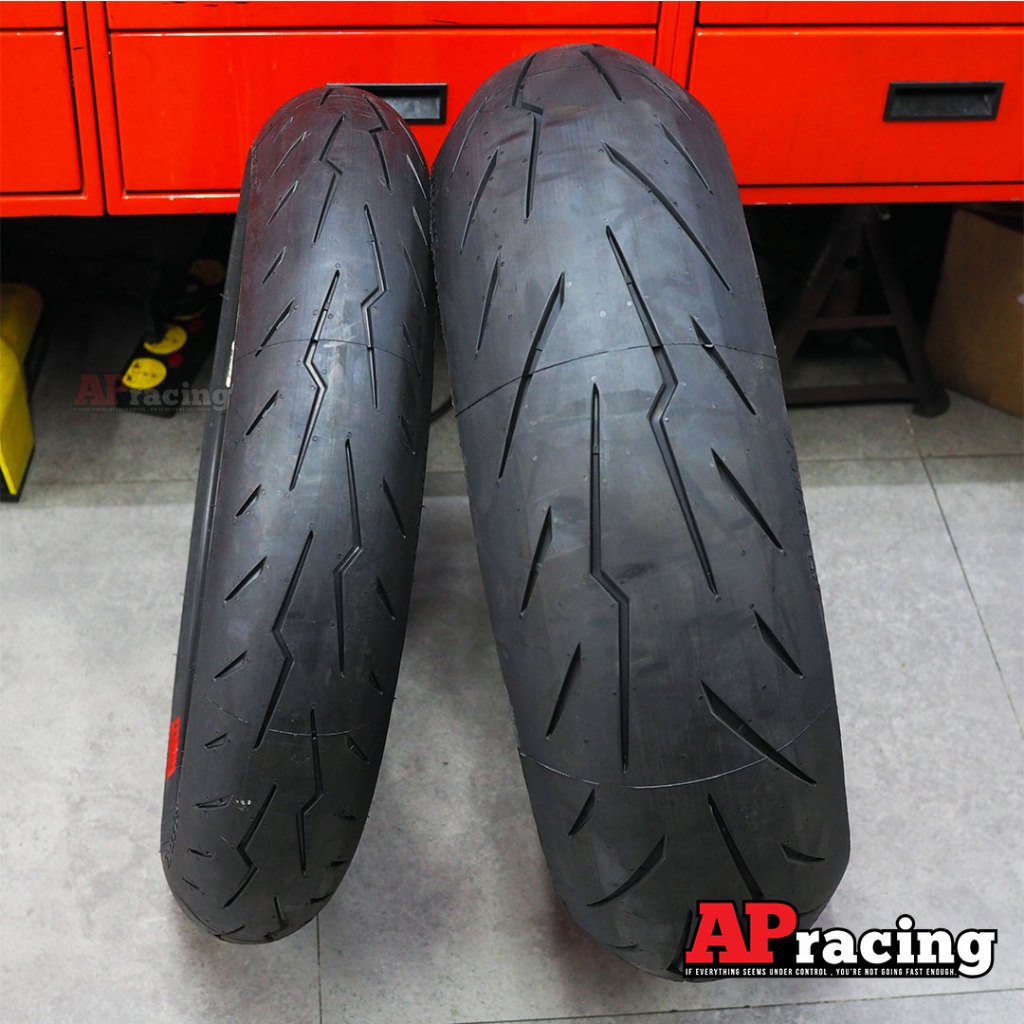 Pirelli Diablo Rosso 4 ขอบ17 1คู่ / 1เส้น ยาง Bigbike คุณภาพสูง ยางกึ่งสนาม