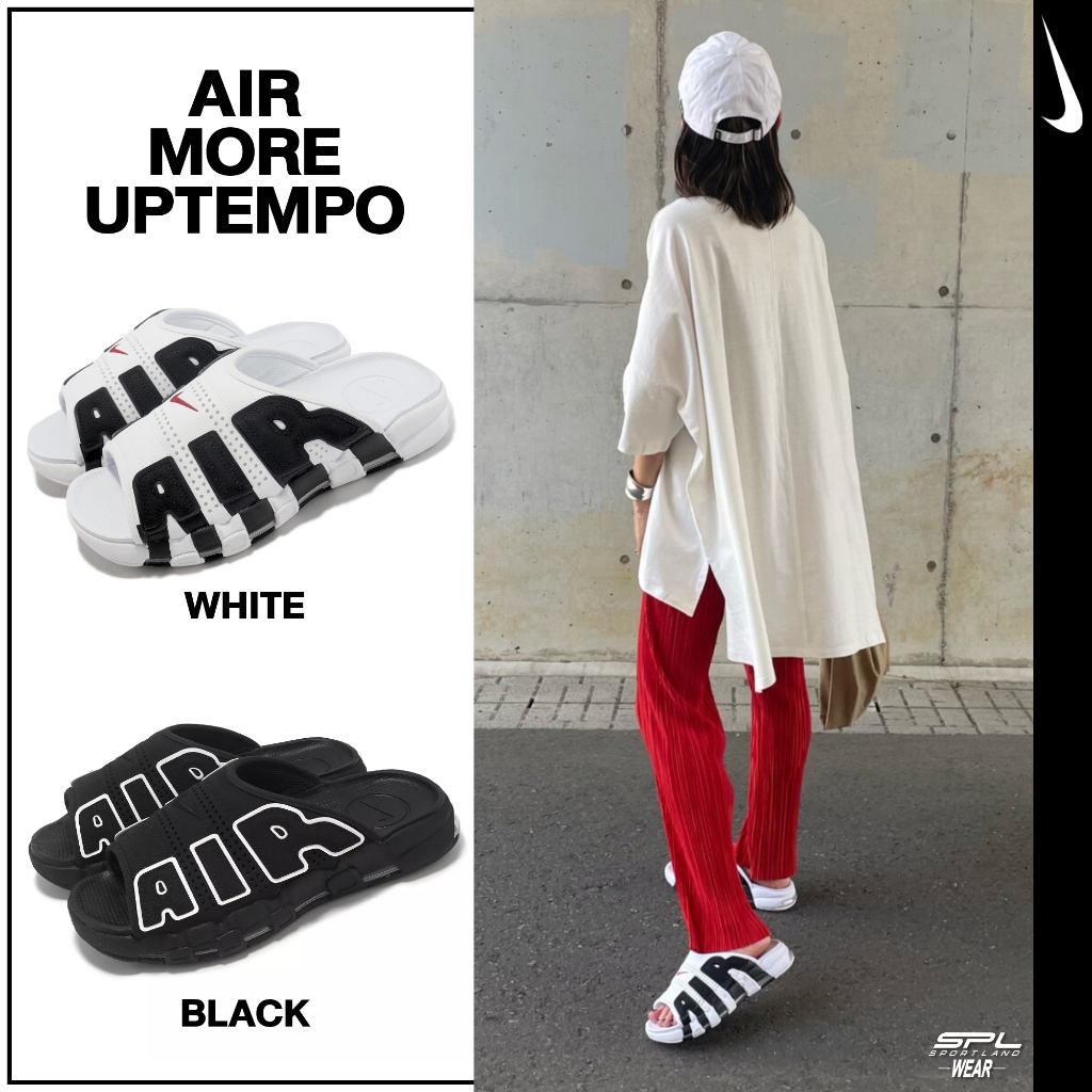 Nike Collection [ลิขสิทธิ์แท้] รองเท้าแตะ รองเท้าผู้หญิง W Air More Uptempo FD5983-001 / FJ0755-100 (3400)