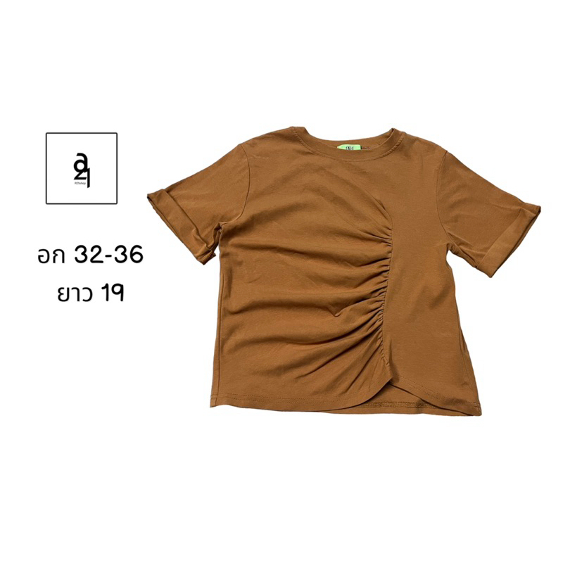 เสื้อยืด a21 shop สีอิฐ (รหัส ส037)