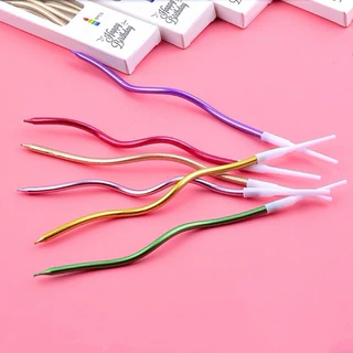 ขายส่ง !!! เทียนวันเกิด เทียนเกลียวเกาหลี ยกลัง ถูกที่สุด🔥🔥🔥(คละ6สี 1ลัง)