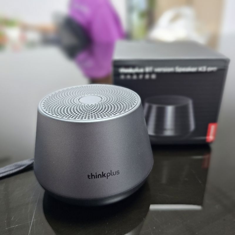 มือสองสภาพดี Lenovo Thinkplus K3 Pro BT 5.0 Bluetooth wireless speaker ของแท้ ลําโพงบลูธูท ไมโครโฟน 