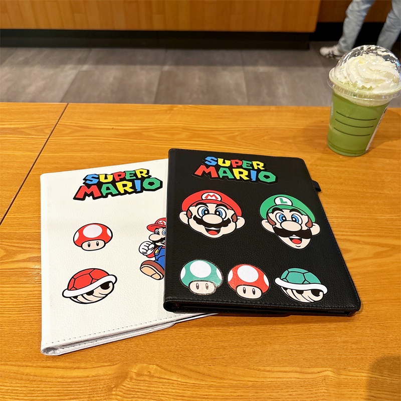 ส่งจากไทย Mario สติ๊กเกอร์ การ์ตูน เคส for iPad pro 2024 11 10.2 Gen10 9 8 2022 เคสไอแพดAir4 5 6 10.9 Case การหมุน 360