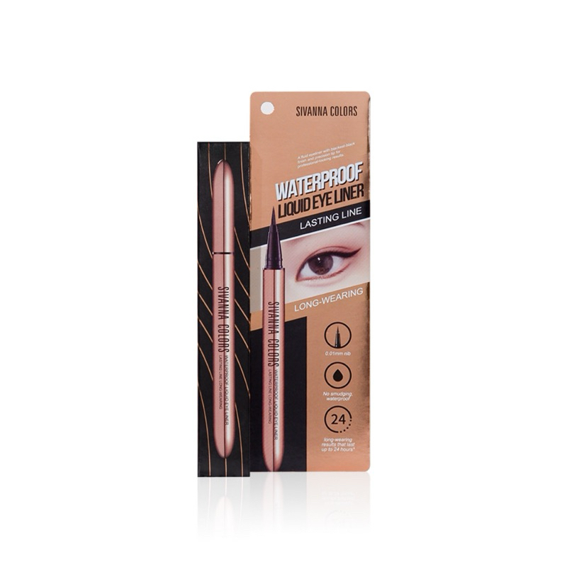 SIVANNA COLORS WATERPROOF LIQUID EYELINER : HF9031 | อายไลเนอร์