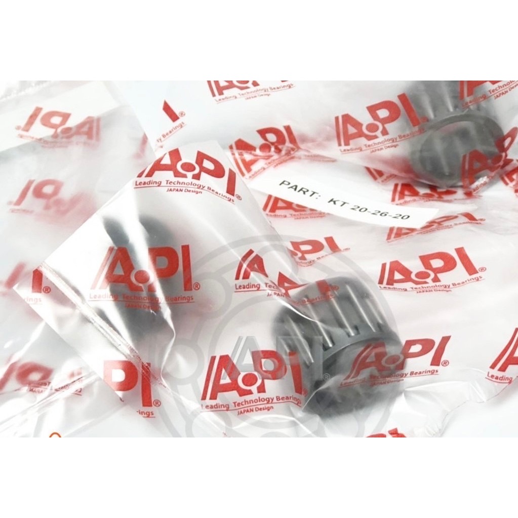 ลูกปืนเม็ดเข็ม API KT-20-26-16 Needle Roller Bearings 20x26x16 ลูกปืนเข็ม กรงนก